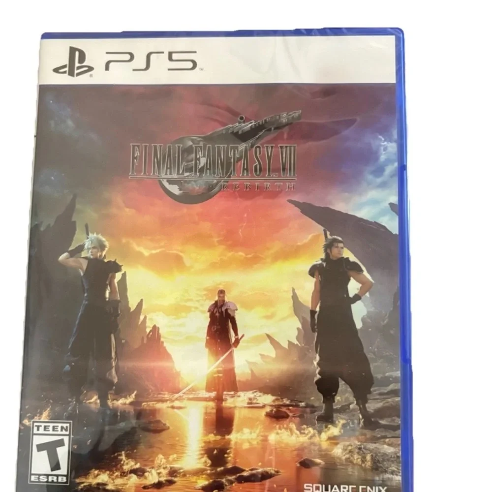 Final Fantasy VII 7 Rebirth Game & Rebirth Steelbook Case For Sony PS5 Sealed